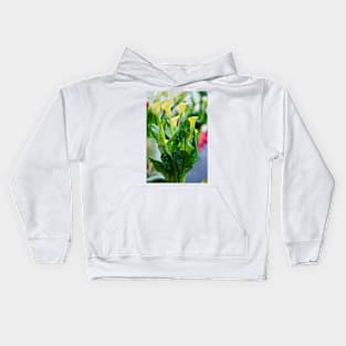 Calla flowers blooming Kids Hoodie